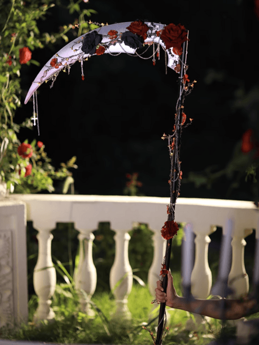 ロリータファッション 【ゴスロリ】ダークローズゴーストシックル