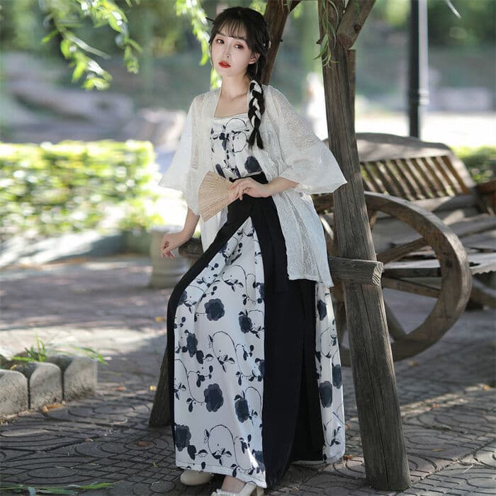 ロリータファッション 【中華ロリータ】シックデザインサマーロングワンピース