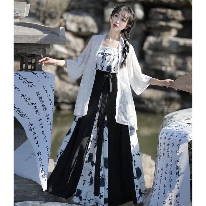 ロリータファッション 【中華ロリータ】シックデザインサマーロングワンピース