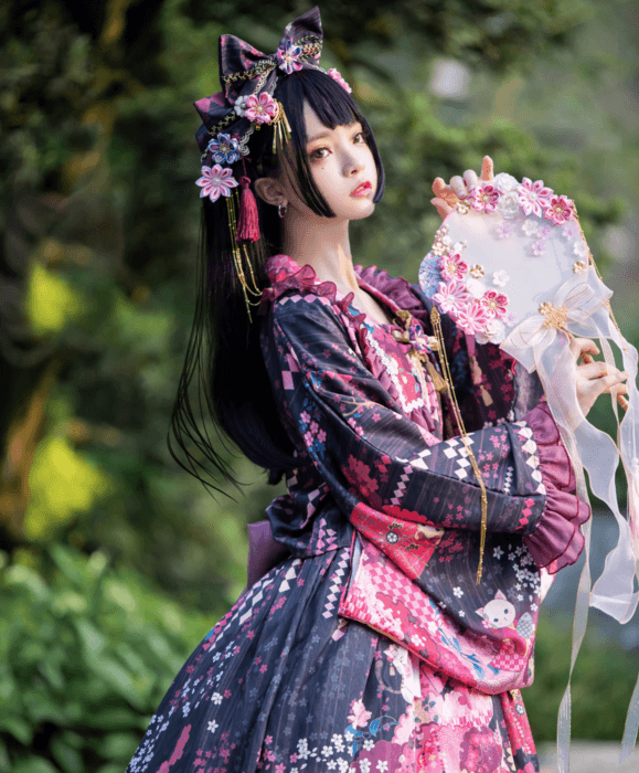 ロリータファッション 【和風ロリータ】和柄ハイカラデザイン羽織