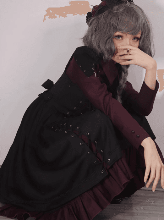 ロリータファッション 【軍服ロリータ】フランジシャツ