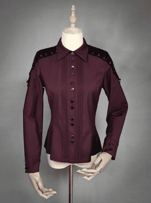 ロリータファッション 【軍服ロリータ】フランジシャツ