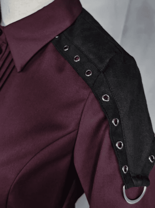 ロリータファッション 【軍服ロリータ】フランジシャツ