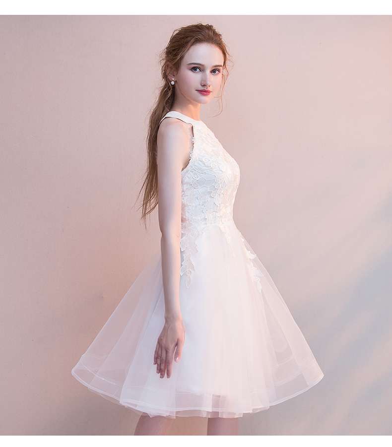 ロリータファッション 【クラシカルロリータ】 優美な花嫁風レースチュールワンピース