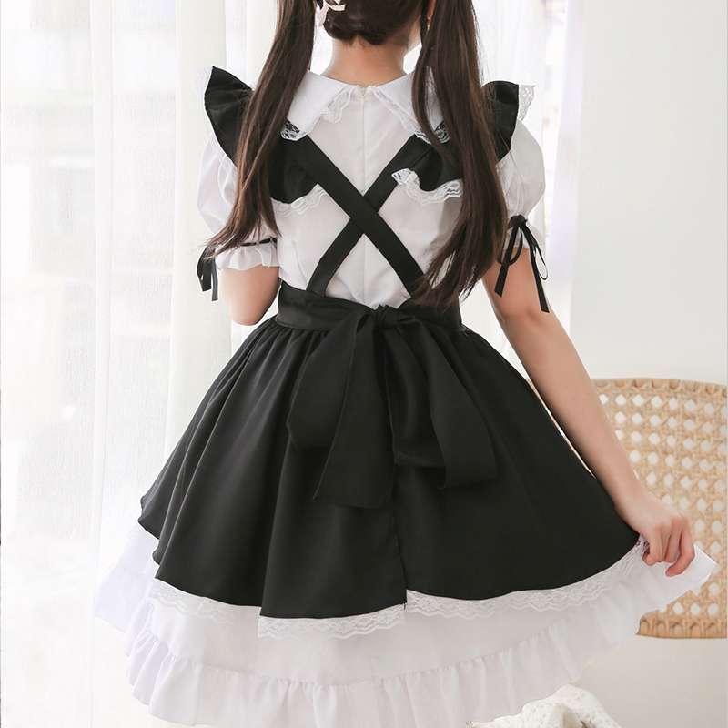 ロリータファッション 【クラシカルロリータ】姫様風メイド服ワンピース