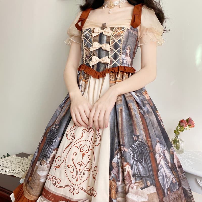 ロリータファッション 【クラシカルロリータ】 古城図書館のワンピース