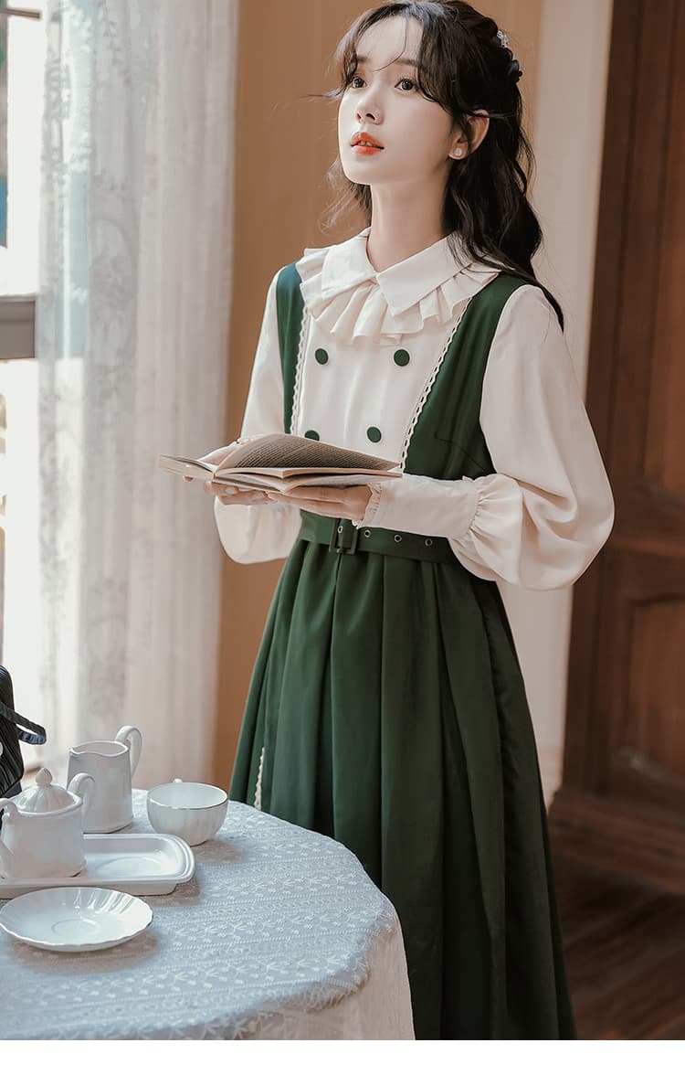 ロリータファッション 【クラシカルロリータ】うさぎのお茶会 ジャンパースカート