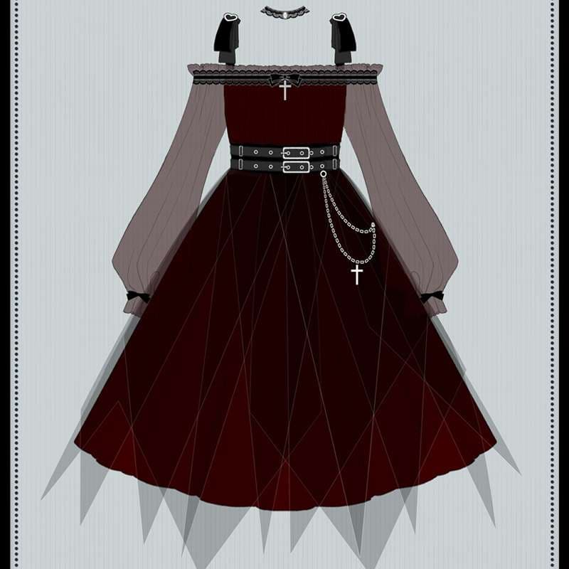 ロリータファッション 【ゴスロリ】 荘厳なゴシック調ロリータワンピース