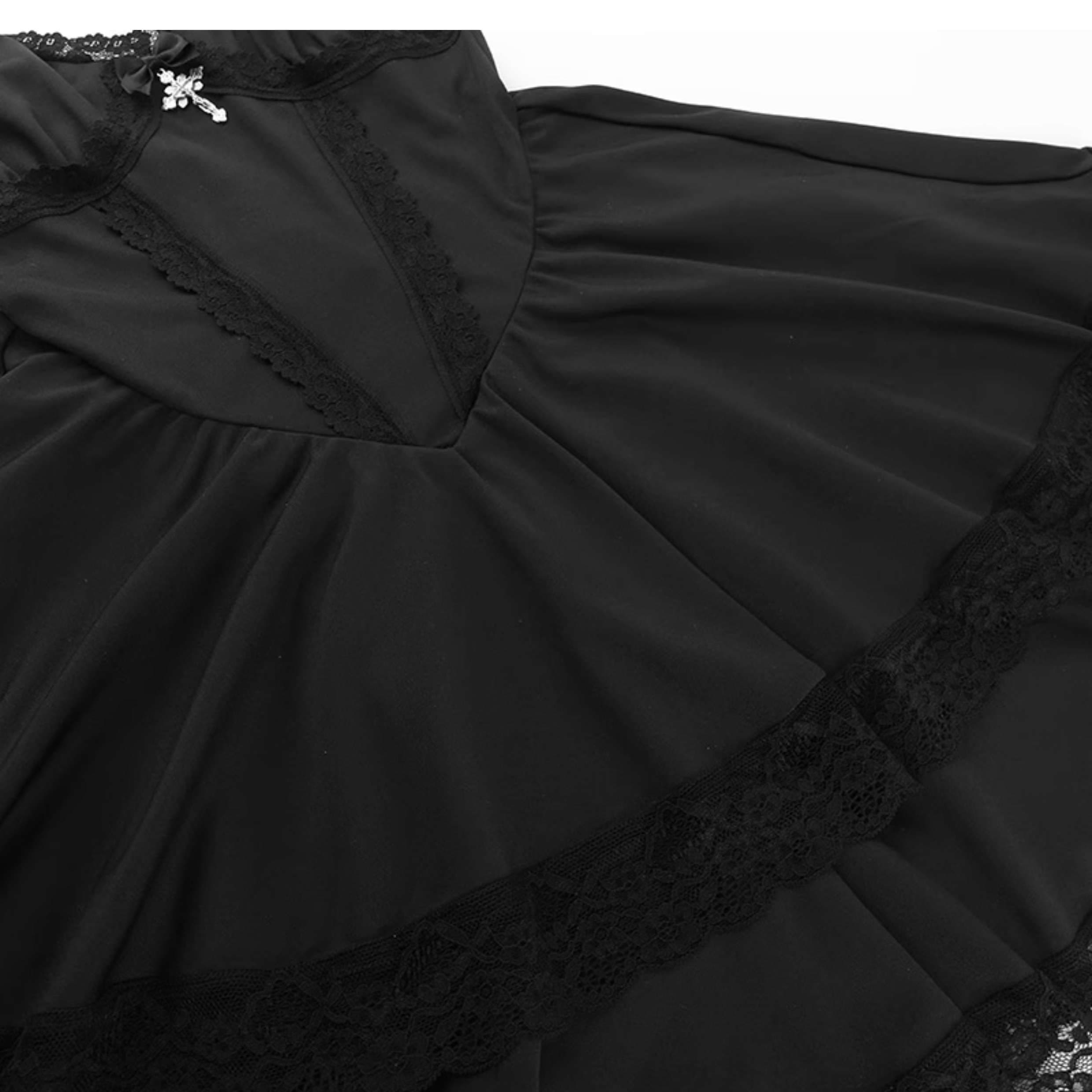 ロリータファッション【ゴスロリ】 十字架飾りゴシックドレス