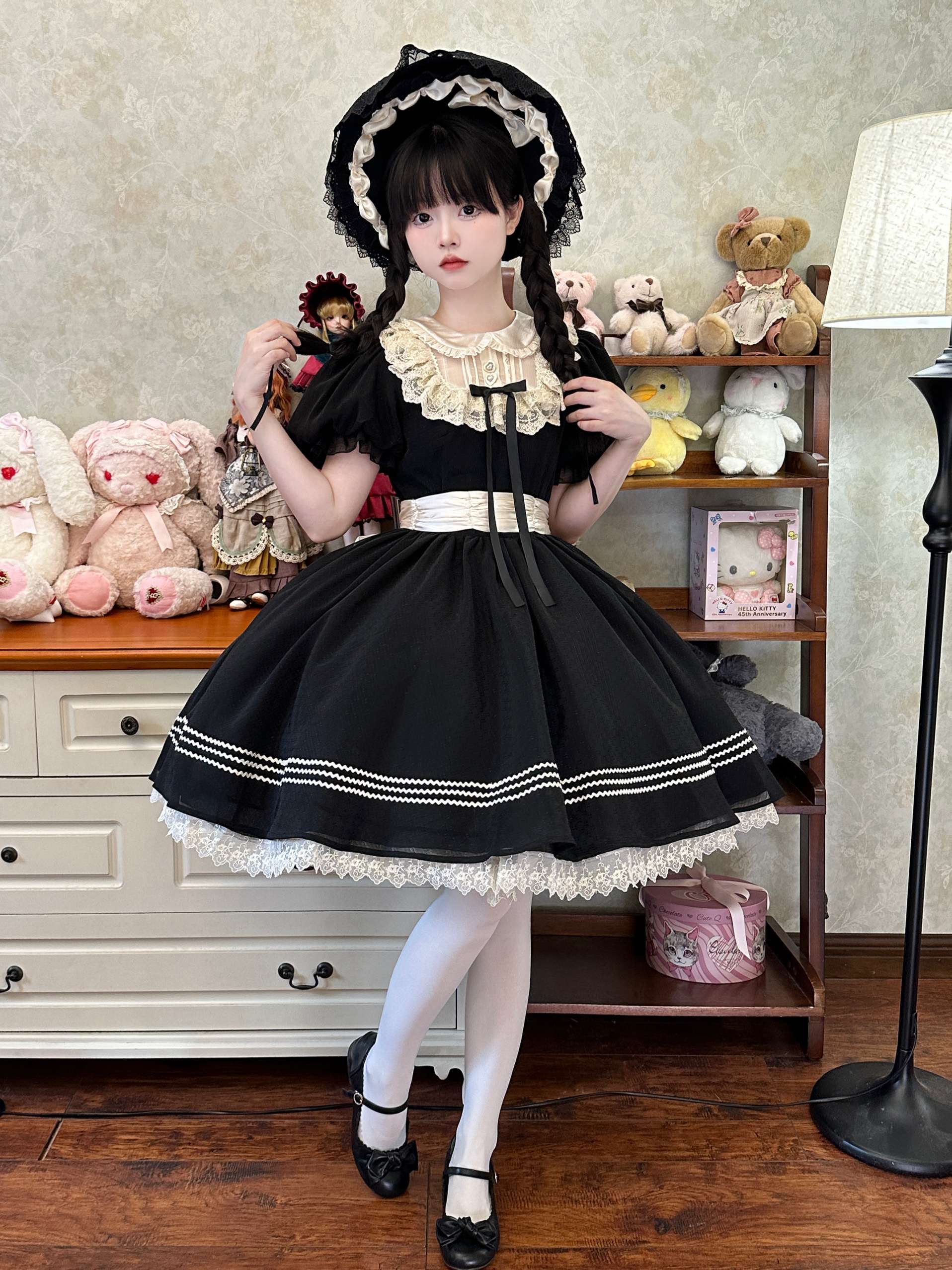 ロリータファッション 【クラシカルロリータ】乙女心の花園ドレス