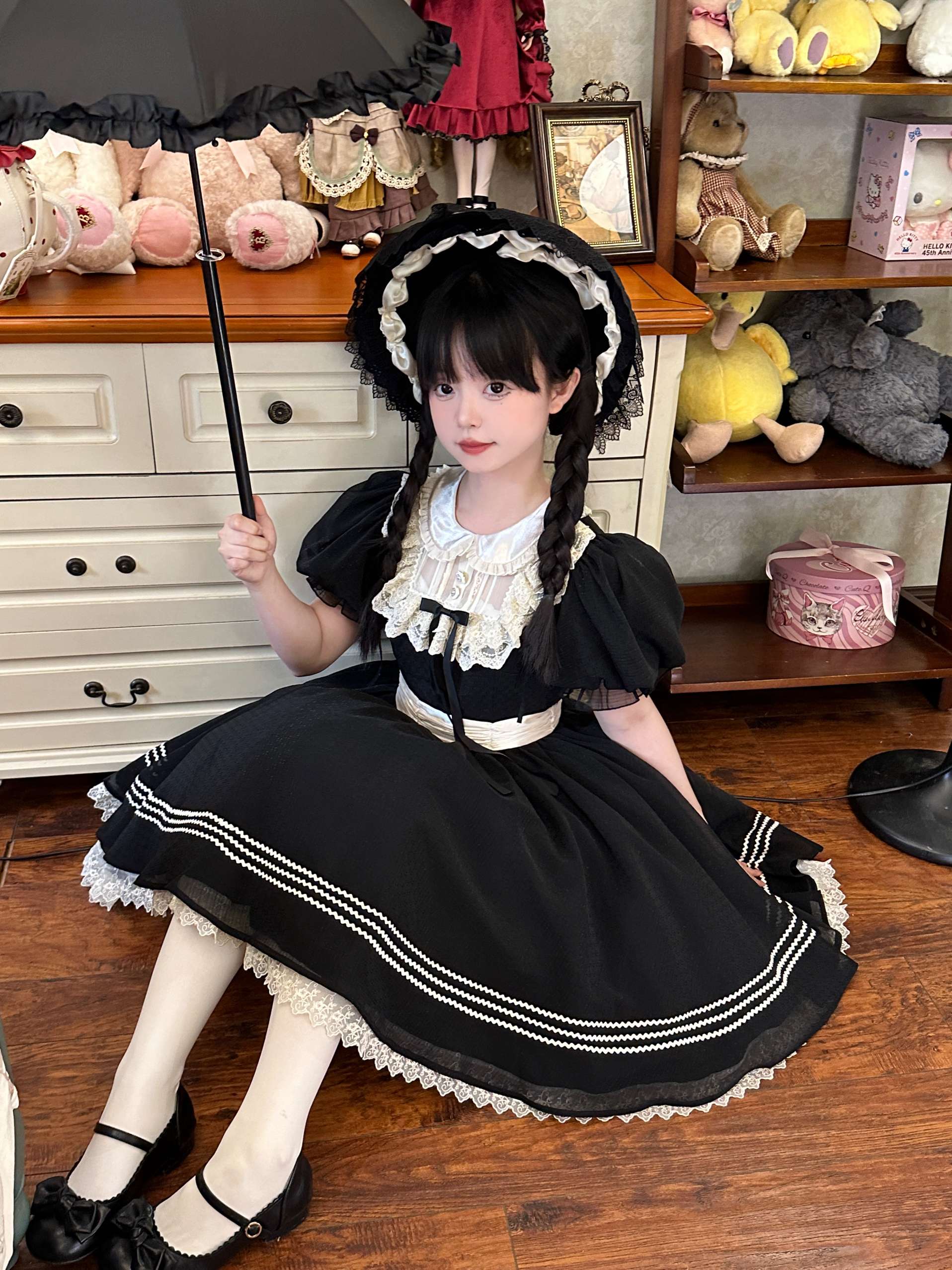 ロリータファッション 【クラシカルロリータ】乙女心の花園ドレス