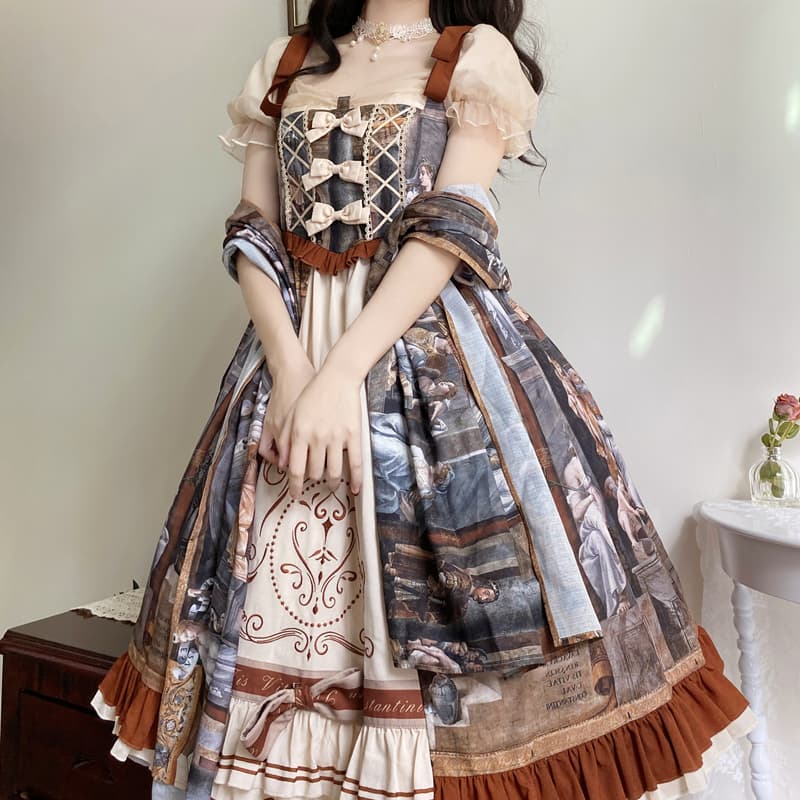 ロリータファッション 【クラシカルロリータ】 古城図書館のワンピース