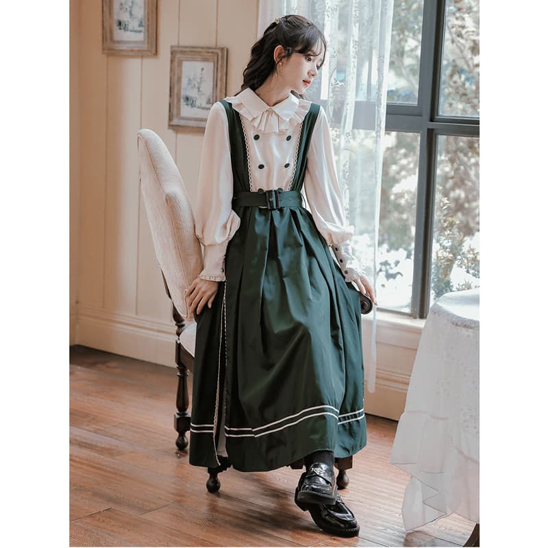 ロリータファッション 【クラシカルロリータ】うさぎのお茶会 ジャンパースカート