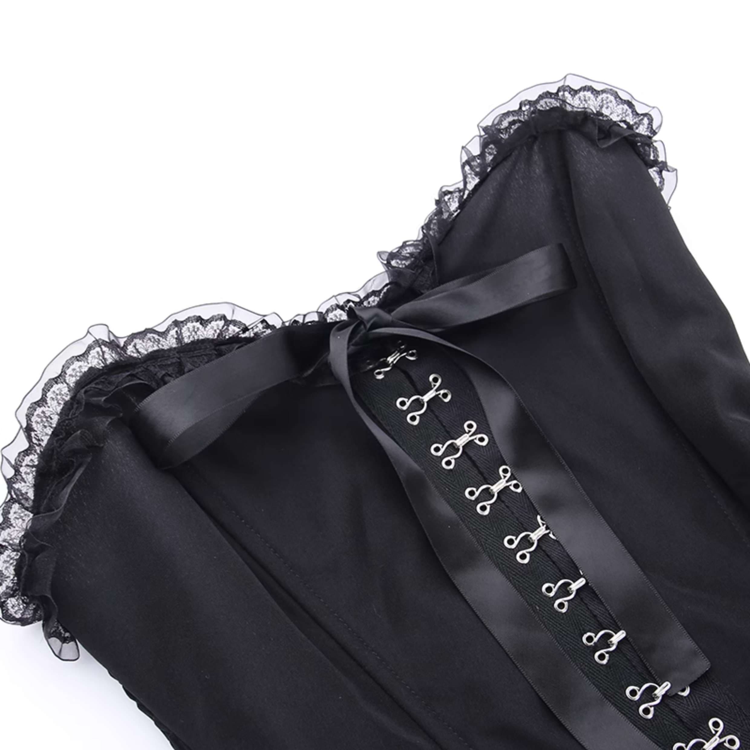 ロリータファッション 【ゴスロリ】闇夜の薔薇姫ドレスセット