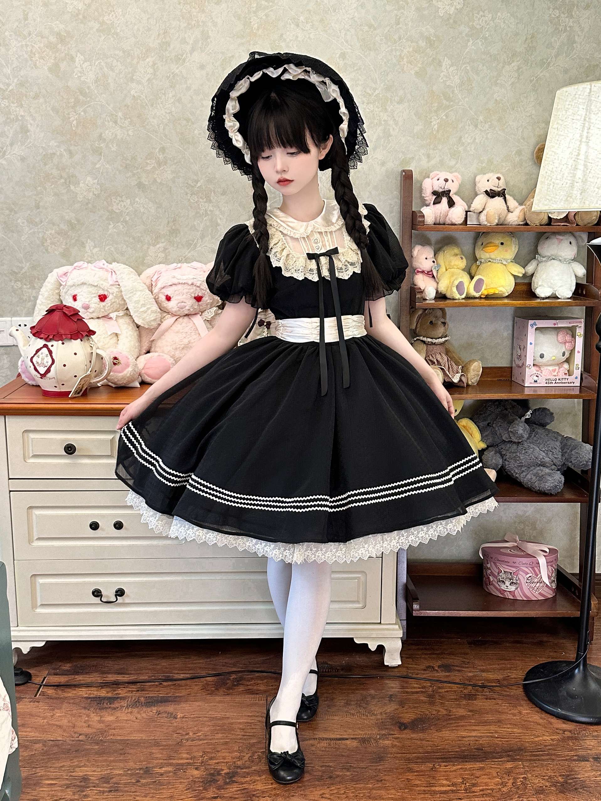 ロリータファッション 【クラシカルロリータ】乙女心の花園ドレス