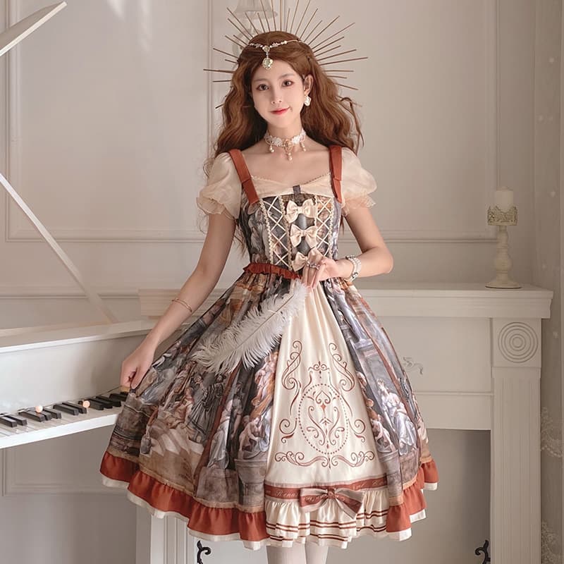 ロリータファッション 【クラシカルロリータ】 古城図書館のワンピース