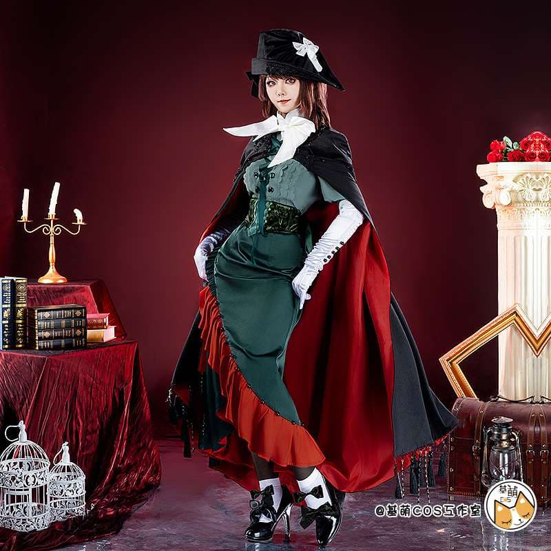 ロリータファッション 貴族風軍服リボンスカートセット