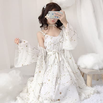 【ゴスロリ】サスペンダー付きワンピース