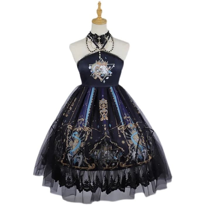 ロリータファッション 【ゴスロリ】ダークゴシック風ロリータドレス