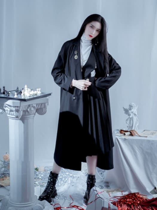 ロリータファッション 【ゴスロリ】シスター風ロリータドレス