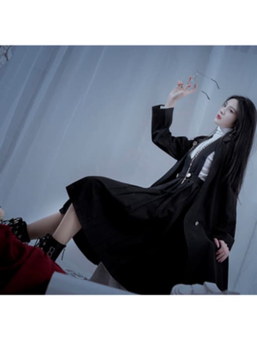 ロリータファッション 【ゴスロリ】シスター風ロリータドレス