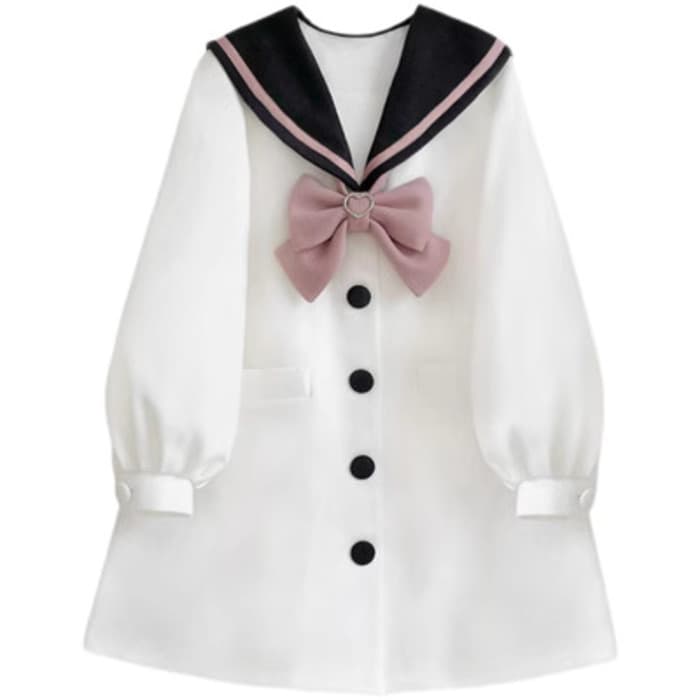 ロリータファッション 【甘ロリータ】セーラー服モチーフロリータ