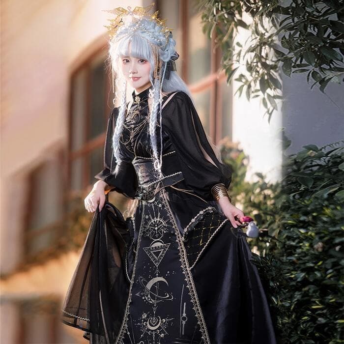 ロリータファッション 【ゴスロリ】ロリータ 古代神話風・ゴスロリドレス