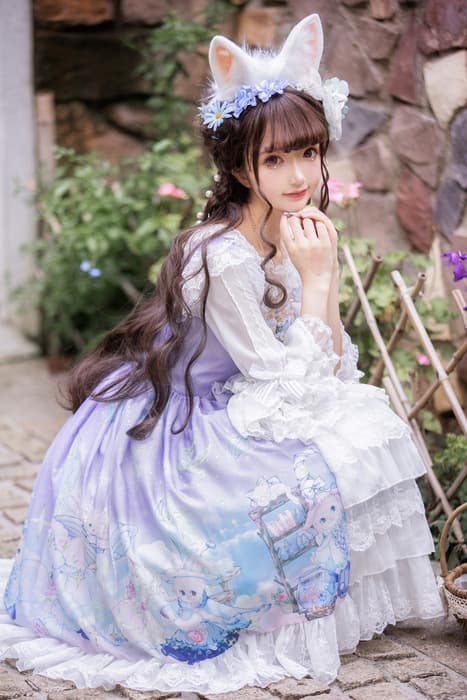 ロリータファッション 【甘ロリータ】フェアリードリーム・甘ロリータワンピース