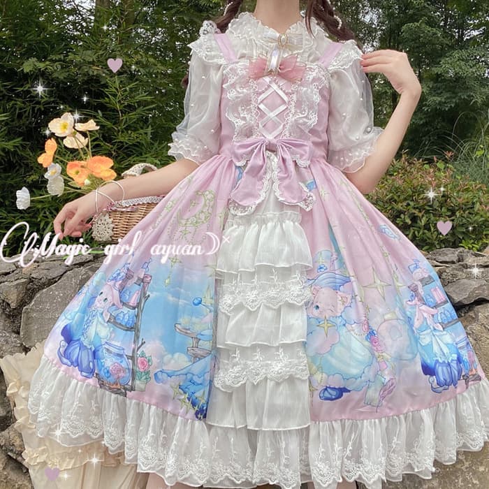 ロリータファッション 【甘ロリータ】フェアリードリーム・甘ロリータワンピース