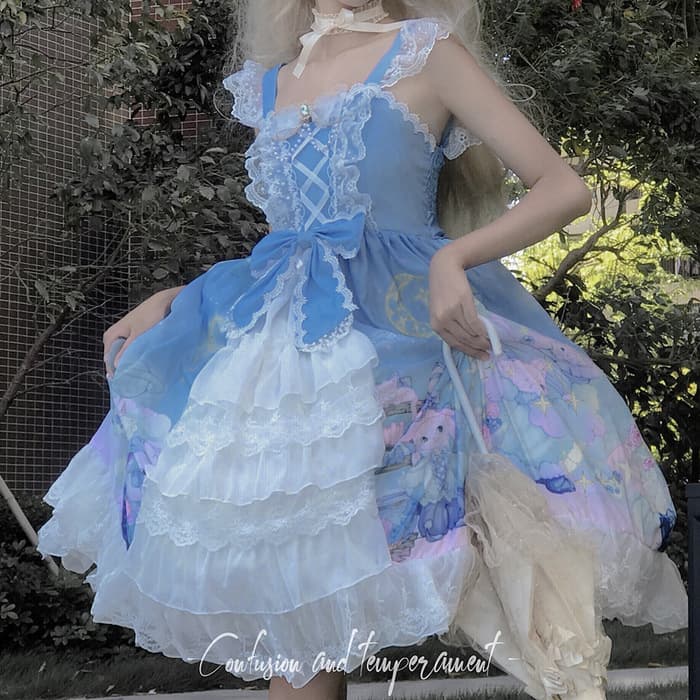 ロリータファッション 【甘ロリータ】フェアリードリーム・甘ロリータワンピース