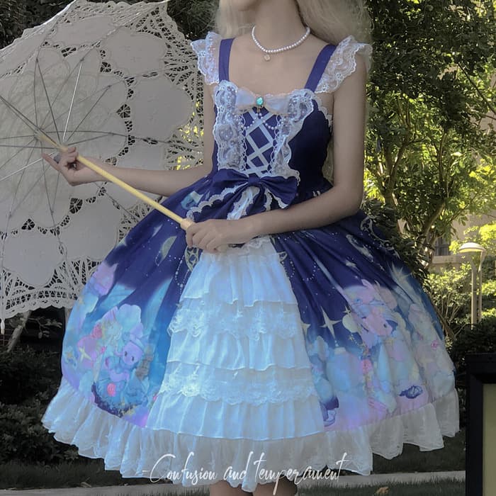 ロリータファッション 【甘ロリータ】フェアリードリーム・甘ロリータワンピース