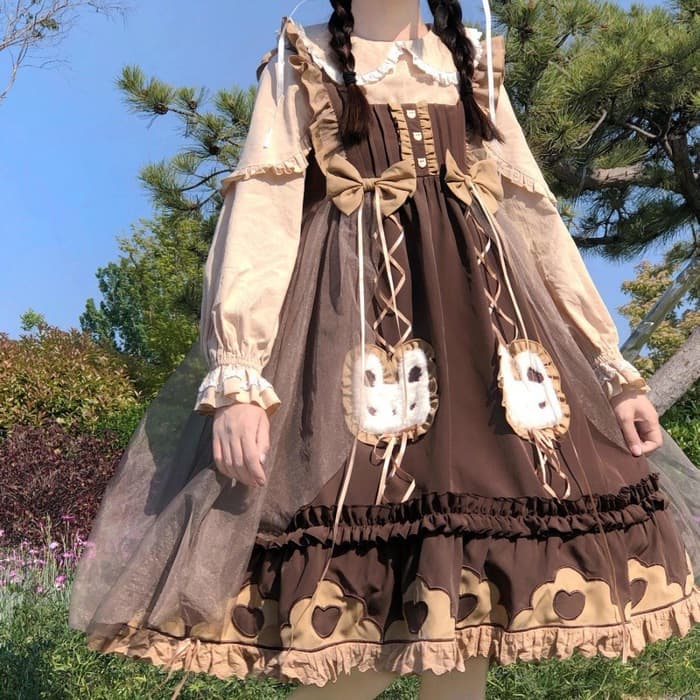 ロリータファッション 【クラシカルロリータ】ラビット&フリル・クラシカルロリータワンピース