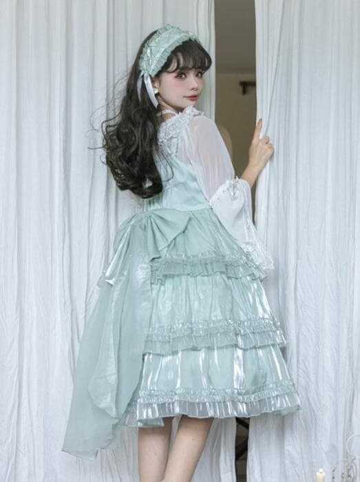 ロリータファッション 【クラシカルロリータ】エメラルドフェアリー・クラシカルロリータドレス