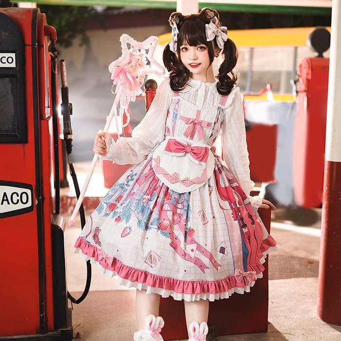 【甘ロリータ】ピーチハートドレス