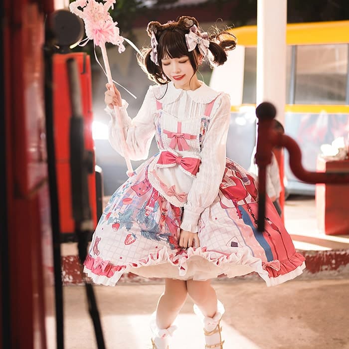 【甘ロリータ】ピーチハートドレス