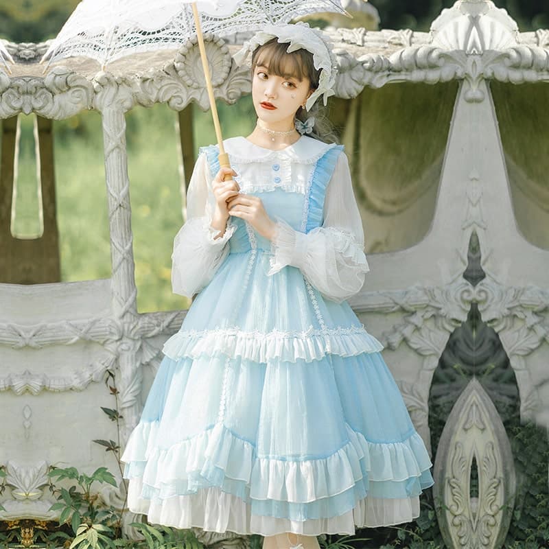 【甘ロリータ】スウィートレースのアリスドレス