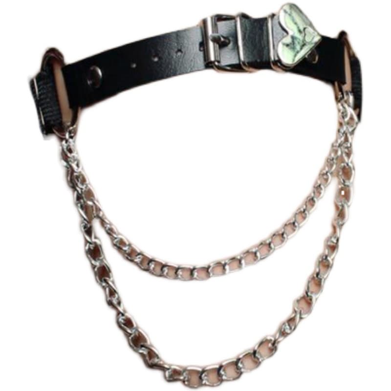 【】ロリータガーターベルト レーザー製 ブラックガーターベルト