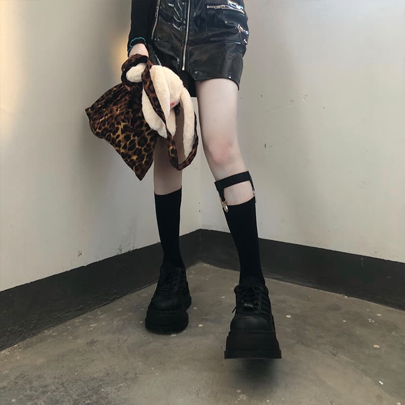 【】ロリータガーターベルト カーフソックス レッグリング付き