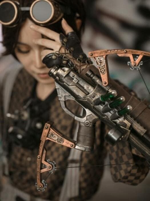 ロリータファッション 【スチームパンク】銃型アームカバ―
