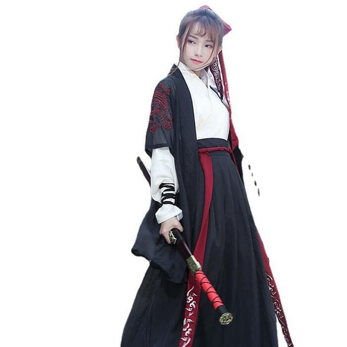 ロリータファッション 【中華ロリータ】刺繍入りコンビネーション 3点セット