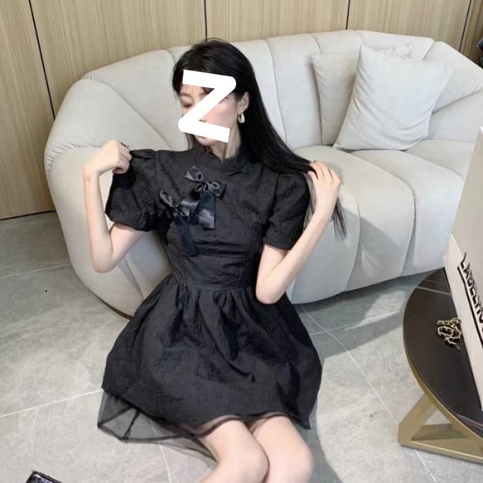 ロリータファッション 【中華ロリータ】チャイナドレス風ミニワンピース