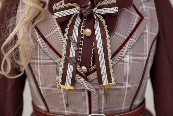 ロリータファッション 【スチームパンク】【軍服ロリータ】歯車とリボンの髪飾りセット ワンピース