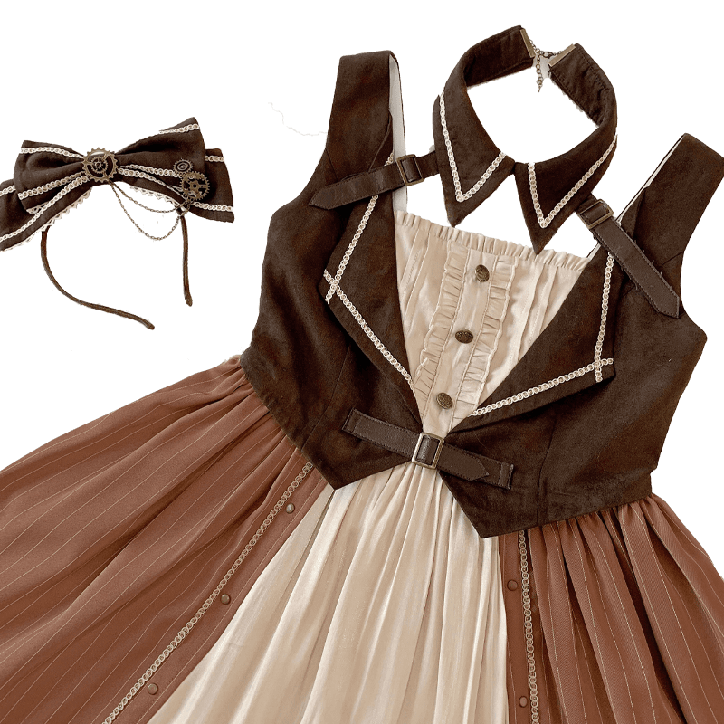 ロリータファッション【スチームパンク】オリジナルロリータドレス