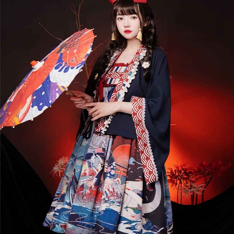 ロリータファッション【和風ロリータ】大正風羽織とジャケット