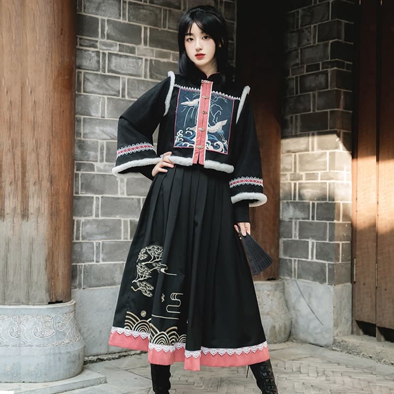 【中華ロリータ】チャイニーズスタイル旧正月風ロースカートドレス