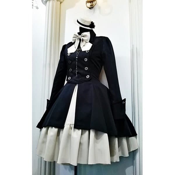 ロリータファッション【軍服ロリータ】ヨーロッパ風ドレス
