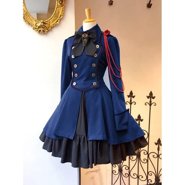 ロリータファッション【軍服ロリータ】ヨーロッパ風ドレス