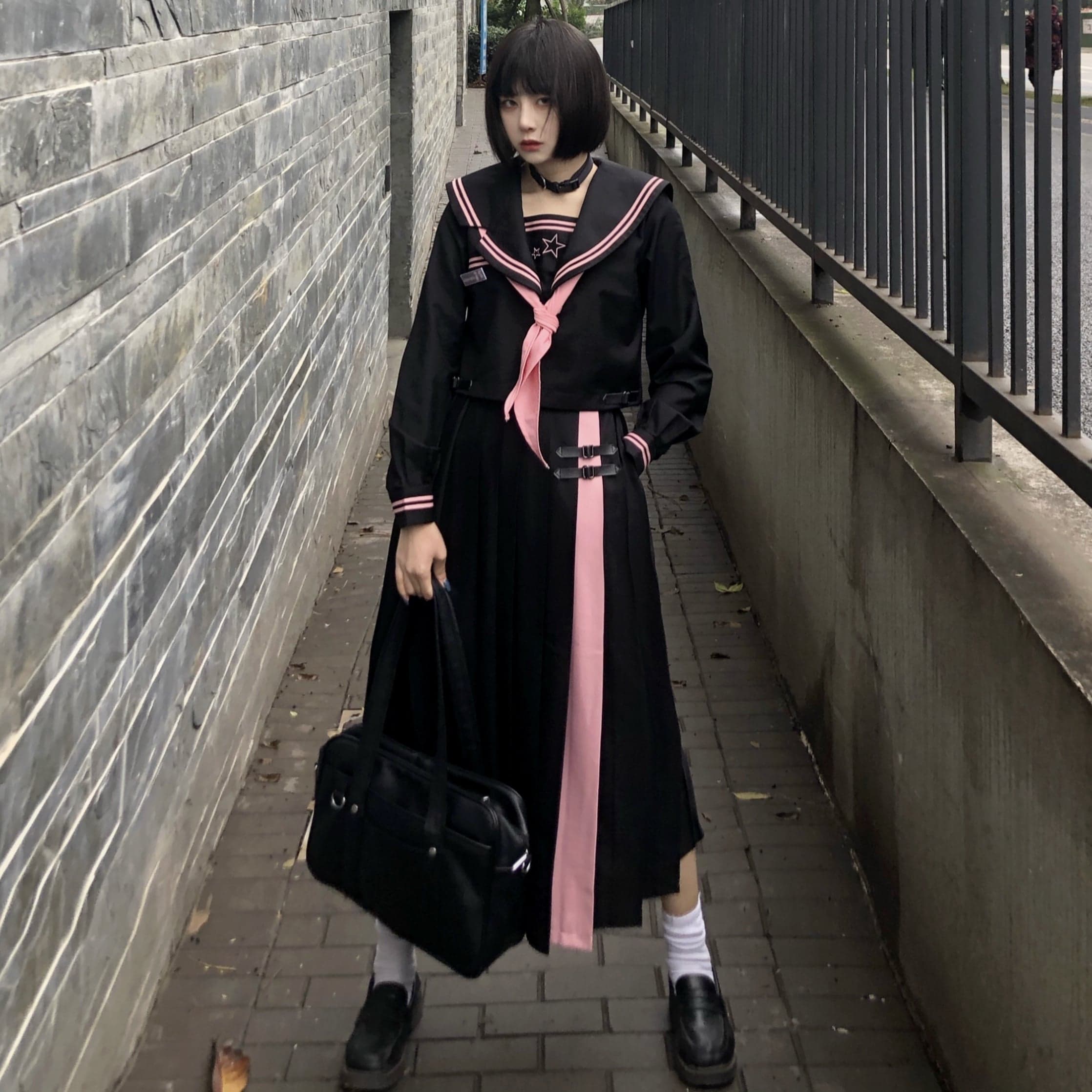 ロリータファッション【和風ロリータ】セーラー服