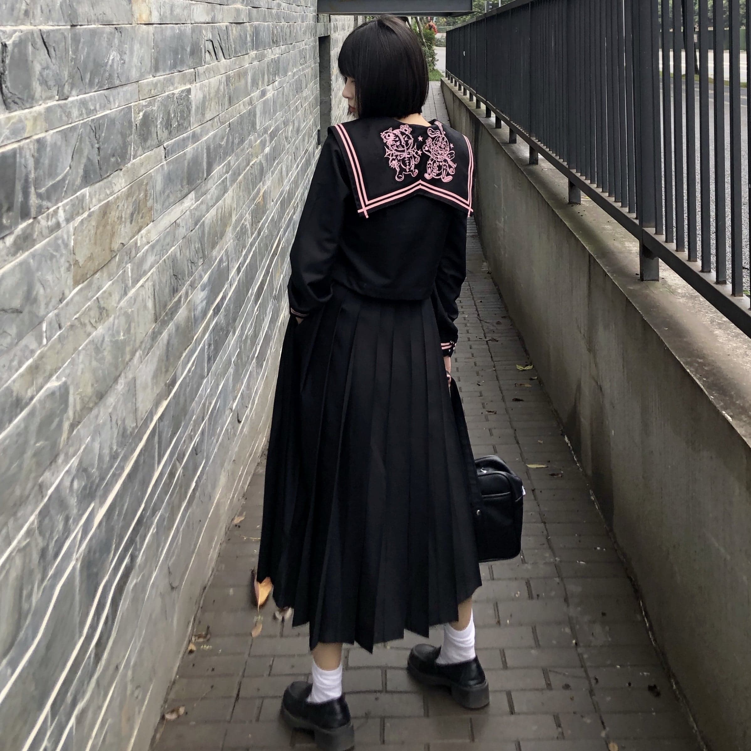 ロリータファッション【和風ロリータ】セーラー服