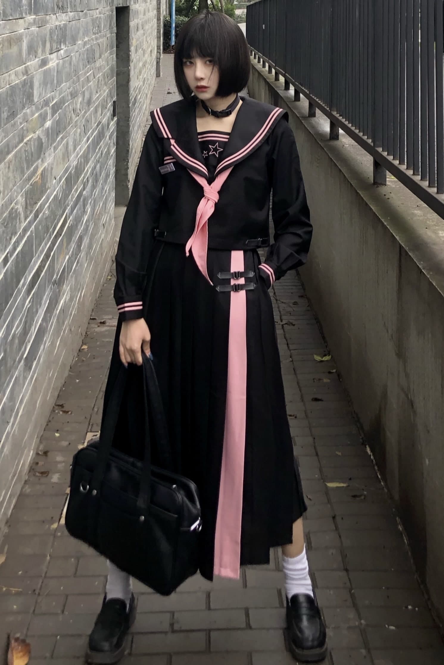 ロリータファッション【和風ロリータ】セーラー服